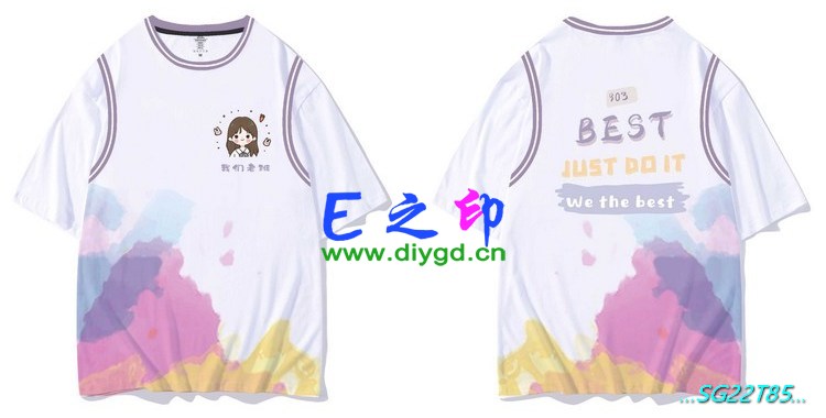 E之印班服,假两件班服,全身印班服,班服效果图,班服图案