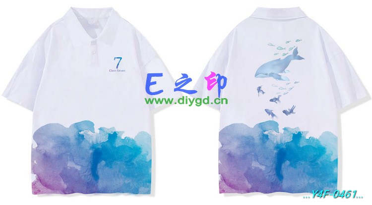 E之印班服,翻领班服,翻领全身印,班服效果图,班服图案