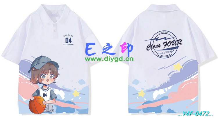 E之印班服,翻领班服,翻领全身印,班服效果图,班服图案