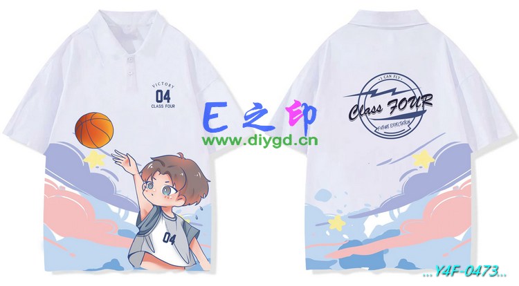 E之印班服,翻领班服,翻领全身印,班服效果图,班服图案